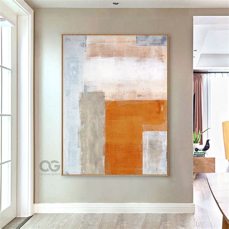 Hand painted abstract painting minimal painting on 